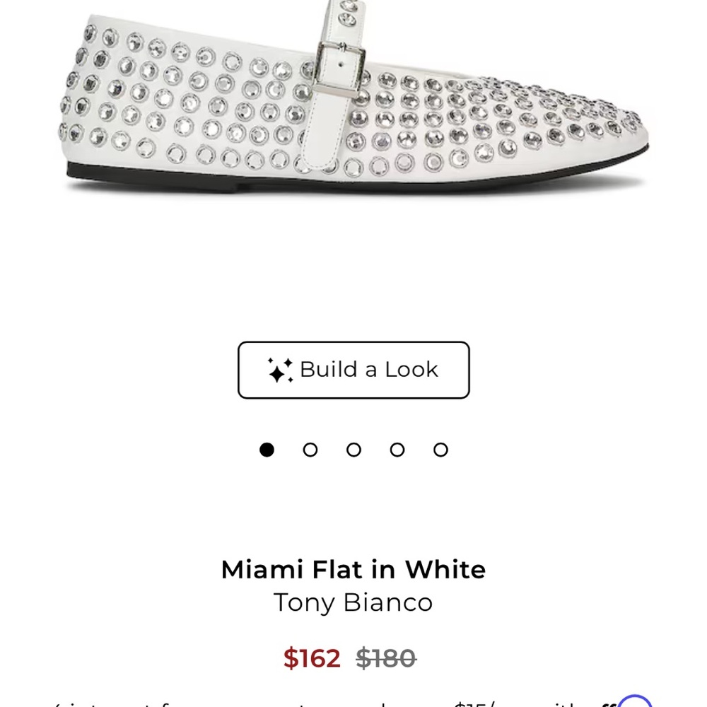 Tony Bianco Miami Leather Mary Jane Flats in White Nappa Size 8